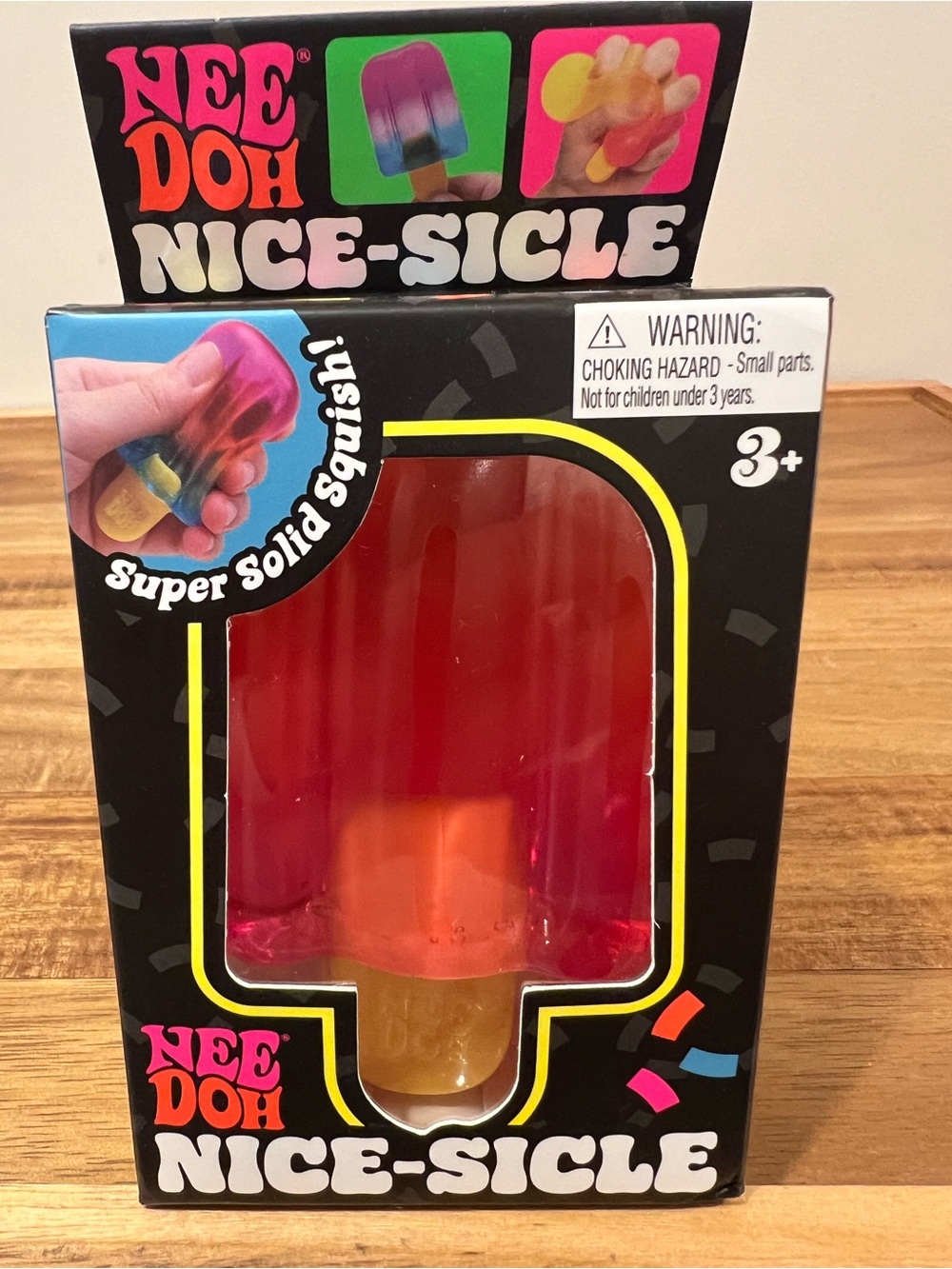 🔥Rare NeeDoh Nice-Sicle Popsicle Stress Squishy Toy 🔥 ❤️🧡💛